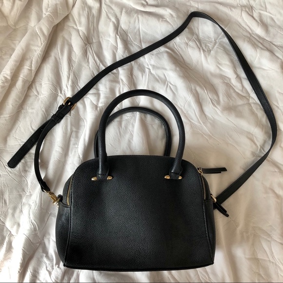 BLACK FAKE LEATHER CROSSBODY BAG - Picture 2 of 8